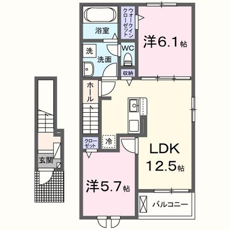 シャルマンヴィレッジ　Bの物件間取画像